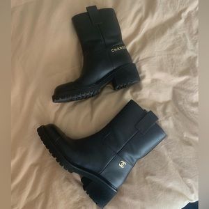 Chanel Motorcycle Boots